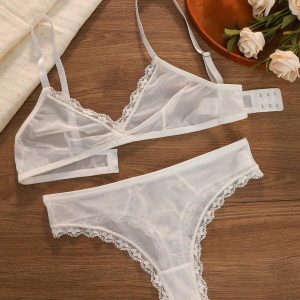 Conjunto de encaje Encanta blanco